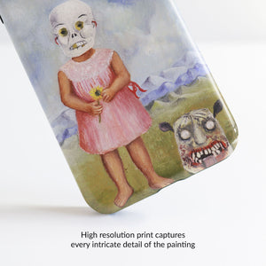 Girl With Death Mask