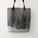 Tote Bags Caspar David Friedrich Winter Landscape