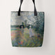 Tote Bags Claude Monet Taking a Walk near Argenteuil