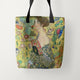 Tote Bags Gustav Klimt Woman with a Fan