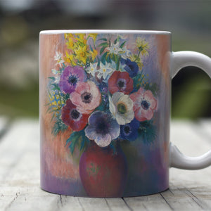 Ceramic Mugs Odilon Redon Vase with Anemones