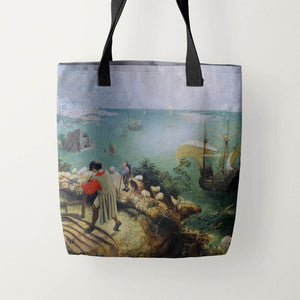 Tote Bags Pieter Bruegel the Elder The Fall of Icarus