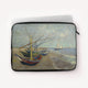 Laptop Sleeves Vincent van Gogh Fishing Boats on the Beach